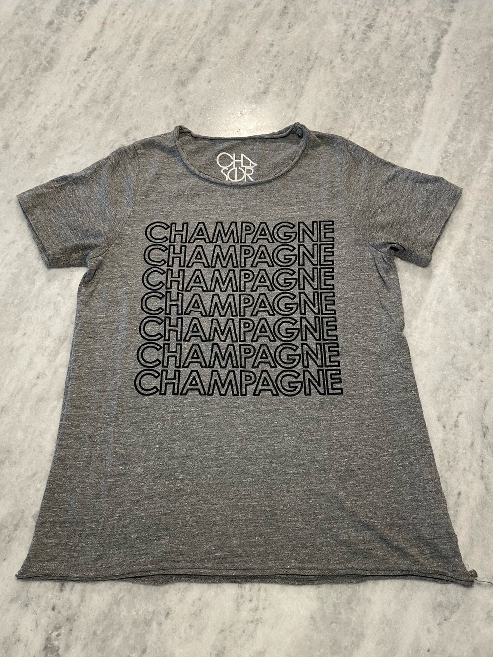 CHAMPAGNE Typography Graphic Tee